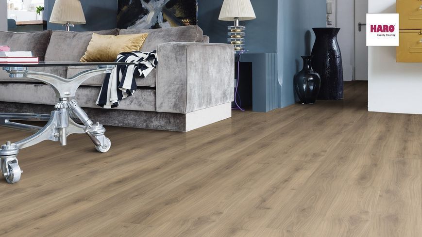 Ламінат Haro Tritty 100 Oak Emilia Velvet Brown 542079 WW147 фото