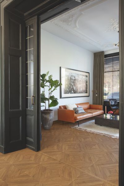 Ламінат Quick Step Impressive Patterns Chevron oak brown IPA4162 WW349 фото