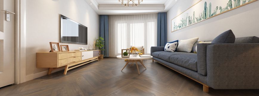 Вініл Apro Authentic Herringbone Coffe Oak 510 WW613 фото