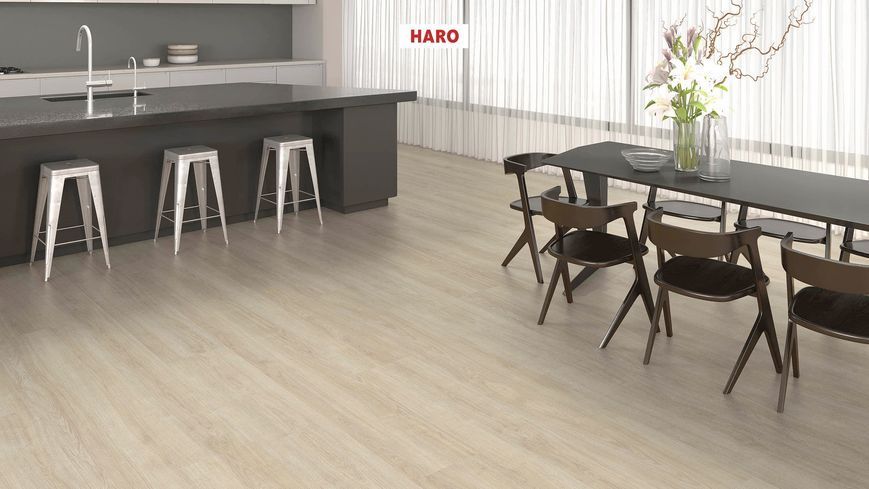 Ламінат Haro Tritty 100 Gran Via Oak Eleganza Creme White 541518 WW178 фото