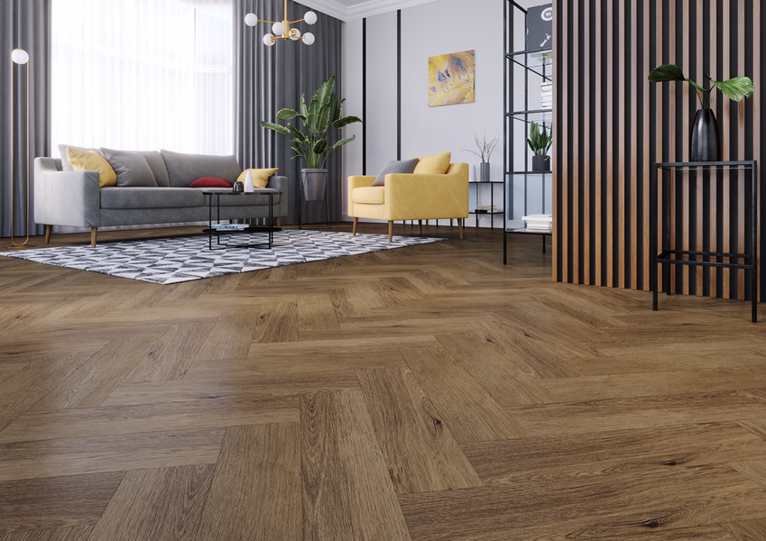 Вініл Arbiton Amaron Herringbone Дуб Джорджтаун CA147 WW536 фото
